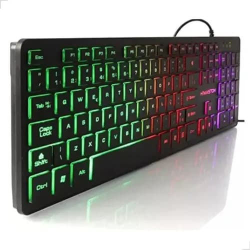 Teclado Mecânico Gamer Cor de teclado Preto