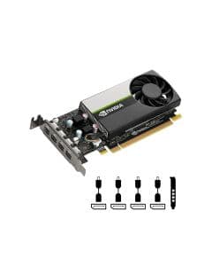 Placa de Vídeo Quadro PNY NVIDIA T1000 4GB DDR6 128…