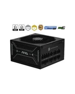 Fonte MSI MAG A850GLS 850W 80 Plus Gold Modular PFC Ativo C/ Cabo - Preto
