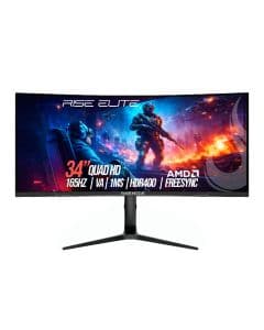 Monitor Gamer Curvo Rise Mode Elite 34" QHD 2K 165h…