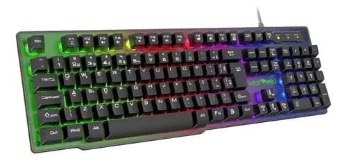 Teclado Gamer Semimecânico Viper Naja RGB Com Teclado Numérico