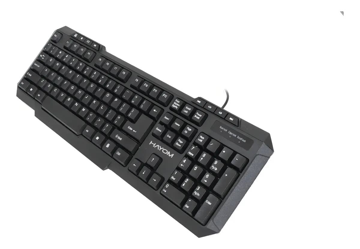 Teclado Mecânico Hayom TC3202 QWERTY Preto com Teclado Numérico