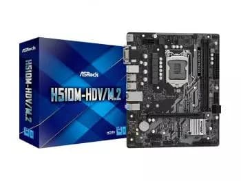 Placa Mãe ASRock H510M-HDV/M.2 (Intel H510/LGA 1200)