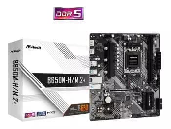 Placa Mãe Asrock B650M-H/M.2+ (Socket AM5/AMD B650/DDR5/M.2)