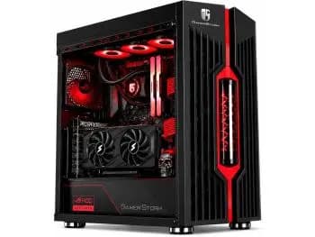 PC Gamer Skull Genome (AMD Ryzen 5 5500 6-Core, 16GB DDR4, 512GB SSD NVMe, Radeon RX 580 8GB) + WaterCooler 360MM