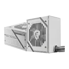 Fonte MSI MAG A650BNL White 650W, 80 Plus Bronze, PFC Ativo, Cabos Flat, Branco - MAG A650BNL White