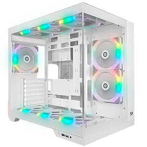 Gabinete Redragon Wideload PRO Branco - CA-604W-PRO