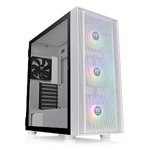 Gabinete Mid Tower Thermaltake H570 TG ARGB Snow Branco Vidro Temperado Mesh 3x120mm ARGB - CA-1T9-00M6WN-01