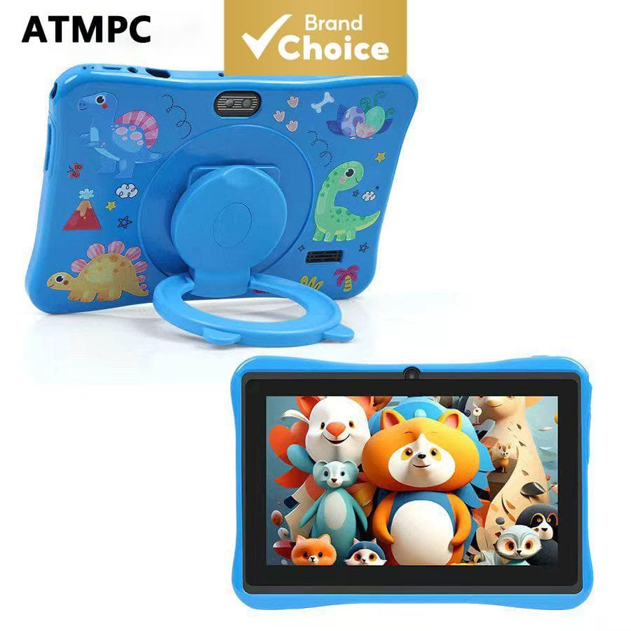 Tablet Infantil ATMPC 7 Polegadas, Android 14, 4 GB (2+2 Expansão) de RAM + 16 GB de ROM, Tela HD 1024*600, Controle
