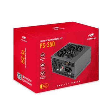 Fonte De Alimentacao C3tech 350wts Ps-350bk Preto