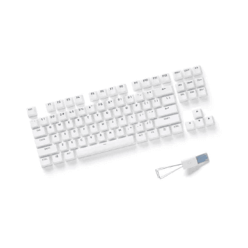 Capa De Teclas P/ Teclado Gamer Logitech G Key Caps W/Puller/Brush Branco - 943-000767
