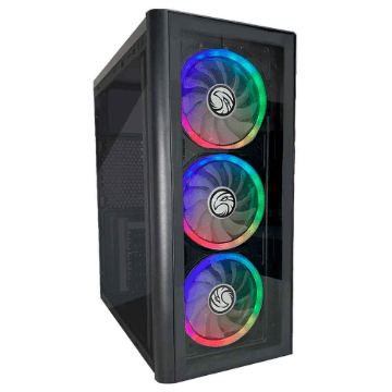 Gabinete Atx Brazilpc Gamer Bpc C2-2901 Black 2xusb S/Fonte