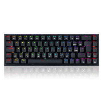 TECLADO REDRAGON MECANICO GAMER CASTOR RGB PRETO SWITCH MARROM ABNT2 K631-RGB (PT-BROWN)