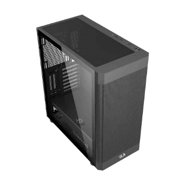 GABINETE GAMER REDRAGON AEROGLASS PRETO CA-602B