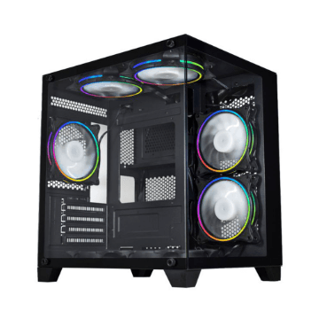 GABINETE GAMER K-MEX AQUARIO CG-0305 MICRO ATX PRETO