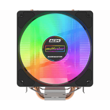 COOLER PARA PROCESSADOR K-MEX AC04 120MM INTEL/AMD MULTICOLOR PRETO