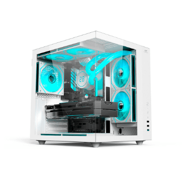 GABINETE GAMER C3TECH AQUARIUS MT-G920WH SEM FONTE BRANCO
