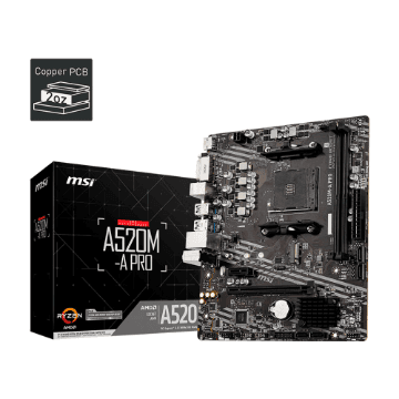 PLACA MAE (AMD) MSI A520M-A PRO DDR4 AM4
