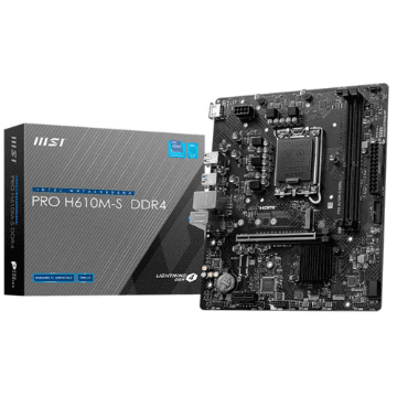 PLACA MAE (INTEL) MSI PRO H610M-S DDR4 LGA1700 12° 13° E 14° GERACAO