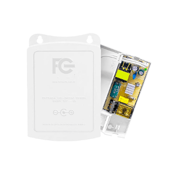 MINI FONTE ORGANIZADORA EXTERNA PARA CFTV 12V 2A FCCX12V2AN FC FONTES