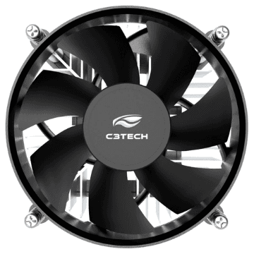 COOLER PARA PROCESSADOR C3TECH 90MM FC-20BK