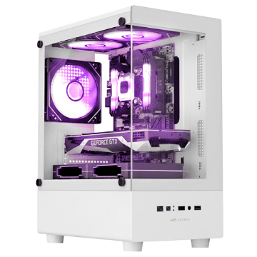 GABINETE GAMER C3TECH MT-G150WH SEM FONTE BRANCO