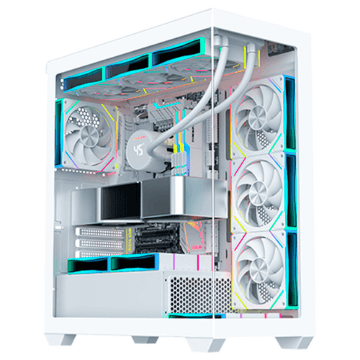 GABINETE GAMER K-MEX AQUARIO CG-W6DY TOWER BRANCA A…