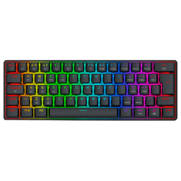 TECLADO REDRAGON MECANICO GAMER JAX PRO RGB PRETO SWITCH DUST-PROOF BROWN K613-KBS PT-BROWN