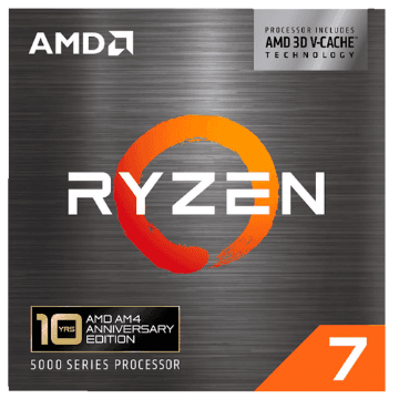 PROCESSADOR AMD RYZEN 7 5800X3D 3.4GHz (TURBO 4.5GHz) 96MB CACHE AM4 100-100000651POF