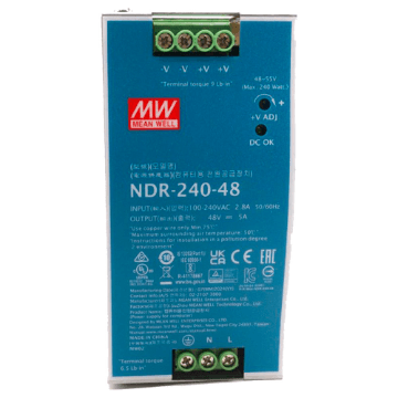 FONTE DE ALIMENTACAO NDR-240-48 PARA SWITCH INDUSTRIAL (DS-3T1512HP-SI-8P4F) HIKVISION