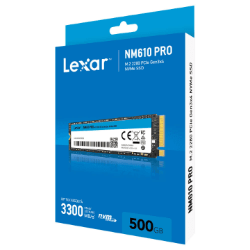 SSD LEXAR NM610 PRO 500GB M.2 2280 NVME PCIE - LNM610P500G-RNNNG