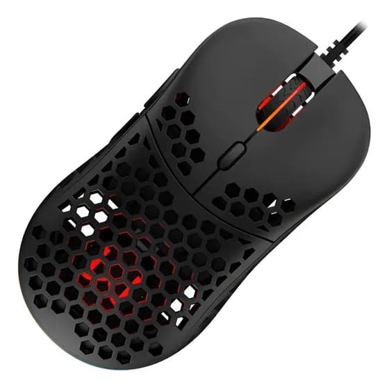 Mouse Hive 8 Botões Rgb 16000dpi Pixart 3389 Warrior - Mo398 Cor Preto