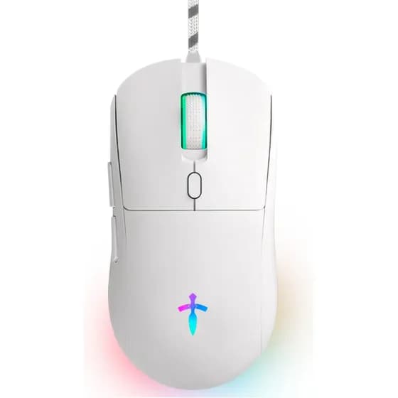 Mouse Gamer Titorion MG001 Óptico 7.200DPI Com Fio LED RGB Branco