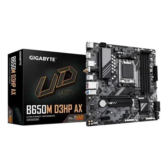 Placa Mãe Gigabyte B650m D3hp Ax Wi-fi Am5 4xddr5 Amd B650 Black