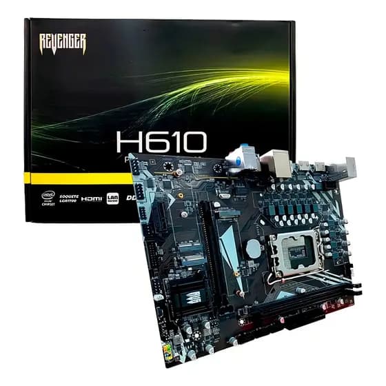 Placa Mãe Revenger Intel H610 1700 DDR4 HDMI M.2 Geração 12 G-H610