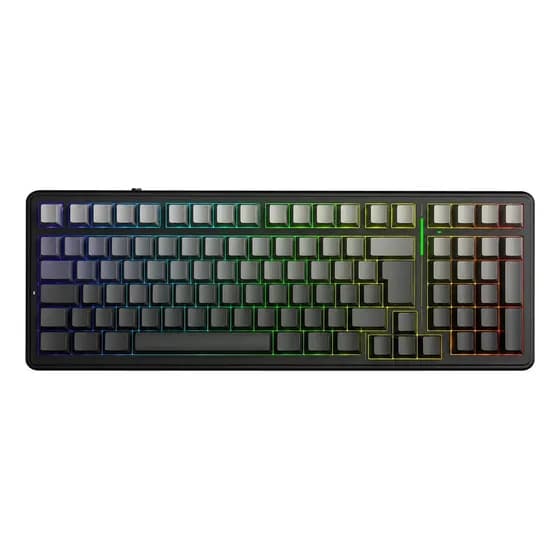 Teclado Mecânico Aula F99 Preto Degradê Sem Fio Tri-mode Bluetooth 5.0/2.4ghz Hot Swap Abnt Idioma Português Brasil
