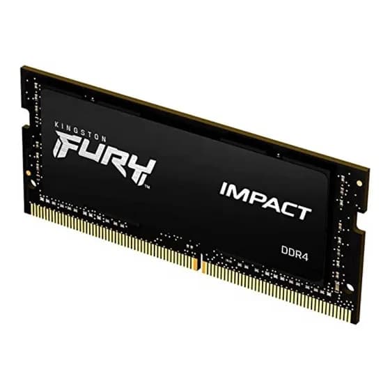 Memória RAM Para Notebook DDR4 8gb 3200Mhz CL20 Kingston Fury Impact KF432S20IB/8 Gamer Sodimm Preto