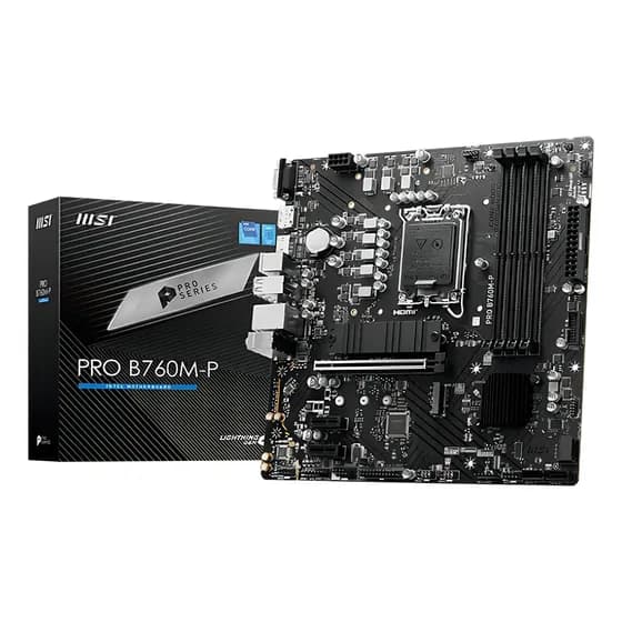 Placa Mãe Msi Pro B760m-p Ddr5 Intel Lga 1700 Matx