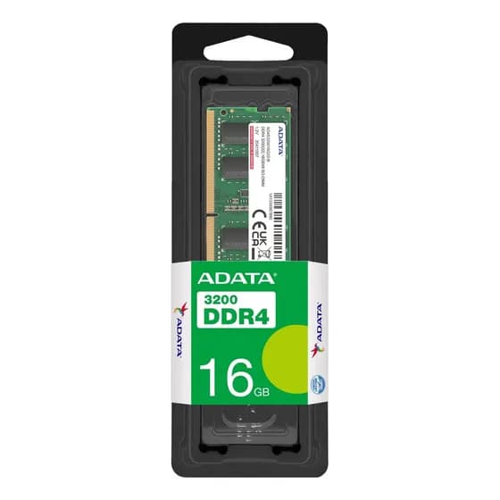 Memória RAM Para Notebook 16 GB 1x16gb DDR4 3200Mhz Cl22 Adata Premier AD4S320016G22-SGN Cor Verde