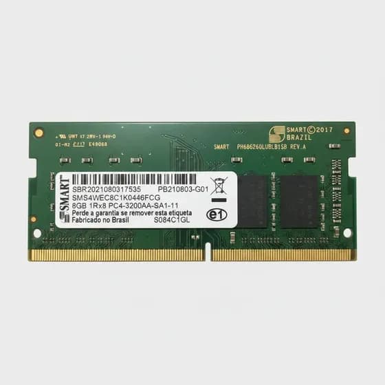 Memoria Smart Modular SMS4WEC8C1K0446FCG para Notebook 8GB DDR4 cor verde 3200mhz