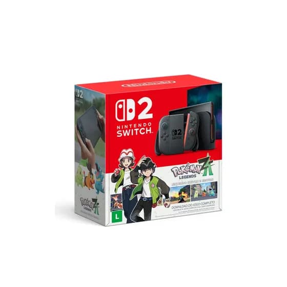Bundle Nintendo Switch 2 + Pokemon Legends: Z-a Modelo Nacional De Tomada