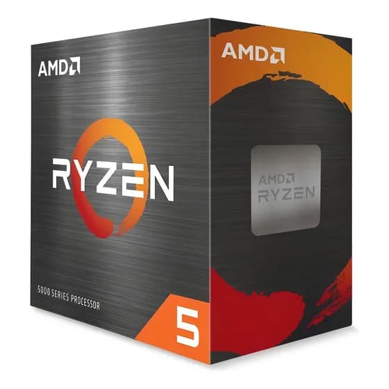 Processador gamer AMD Ryzen 5 5600X 100-100000065BOX de 6 núcleos e 4.6GHz de frequência sem gráfica integrada