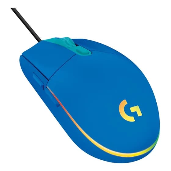 Mouse Gamer Logitech G203 RGB LIGHTSYNC, até 8.000 DPI, Azul