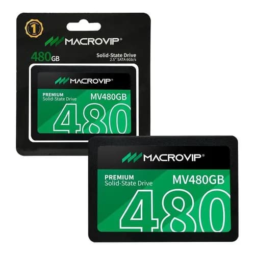 SSD Macrovip 480GB SATA Interno 2.5" Preto Leitura 520MB/s