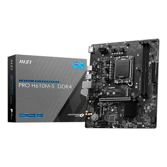 Placa-mãe Intel Nnet MSI Pro H610m-s DDR4 Socket 1700