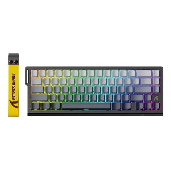 Teclado para jogos X68 He Wired Rapid Trigger Magnetic Switch, cinza escuro, idioma do teclado: inglês, EUA