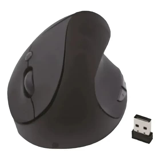 Mouse Ergonomico Vertical S/ Fio 2400 Dpi Preto