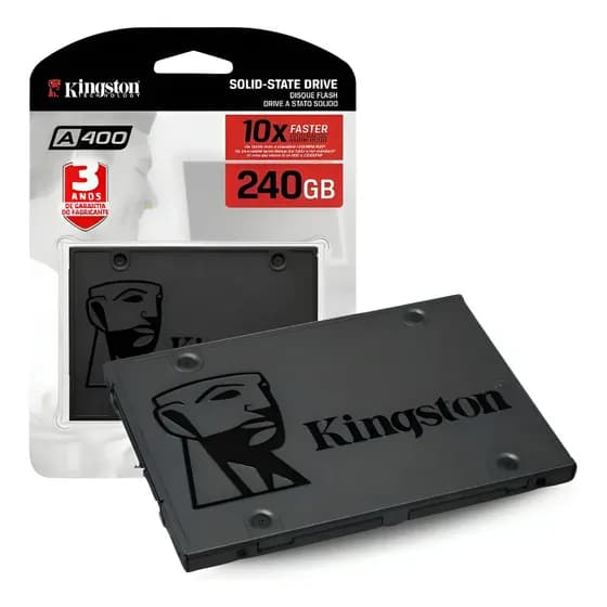 Ssd Sata 3.0 (6gb/s) 240gb Interno Kingston A400 Sa400s37/240g