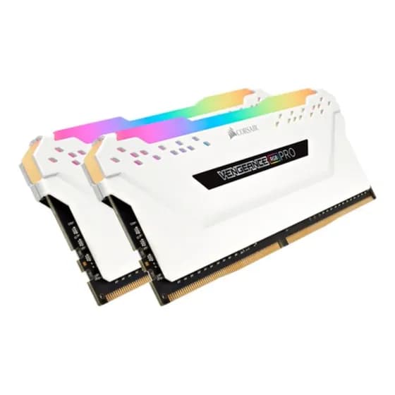 Memória Ram para PC Gamer 32GB (2x16GB) 3200mhz CL16 DDR4 Corsair Vengeance RGB Pro CMW32GX4M2E3200C16W Cor Branco