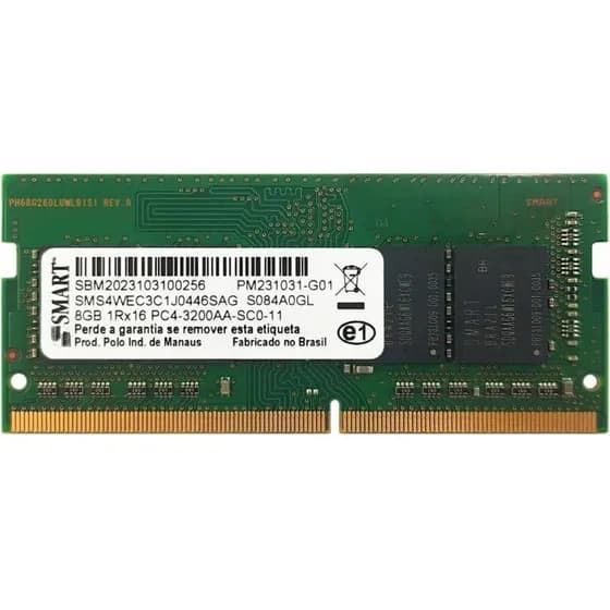 Smart Memoria 8gb Ddr4 3200mhz Sodimm Sms4wec3c1j0446sag
